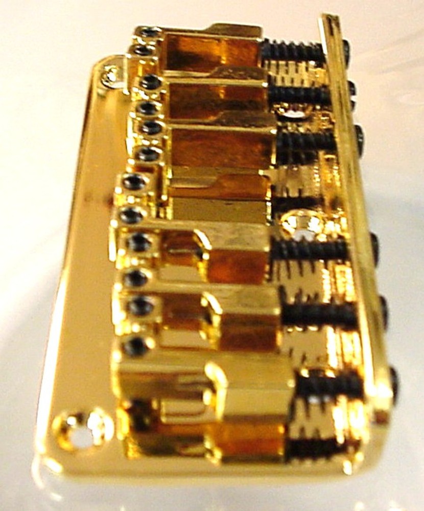 HARDTAIL ELECTRIC GUITAR BRIDGE GOLD offset