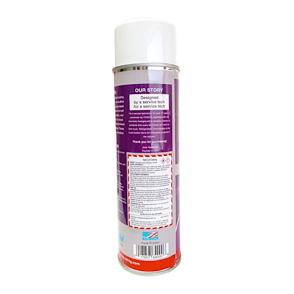 Refrigeration Technologies Viper Coil Coating 15 Oz Aerosol Can