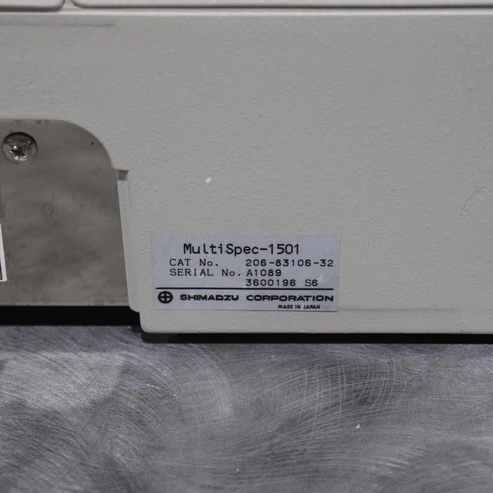 SHIMADZU MULTISPEC-1501 UV-VIS PHOTODIODE ARRAY SPECTROPHOTOMETER