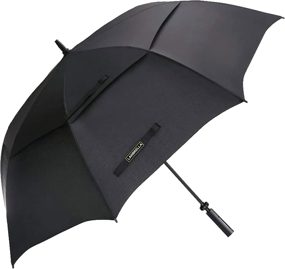 Premium Windproof Golf Umbrella - 80-Inch Oversized Canopy with Ergonomic Grip