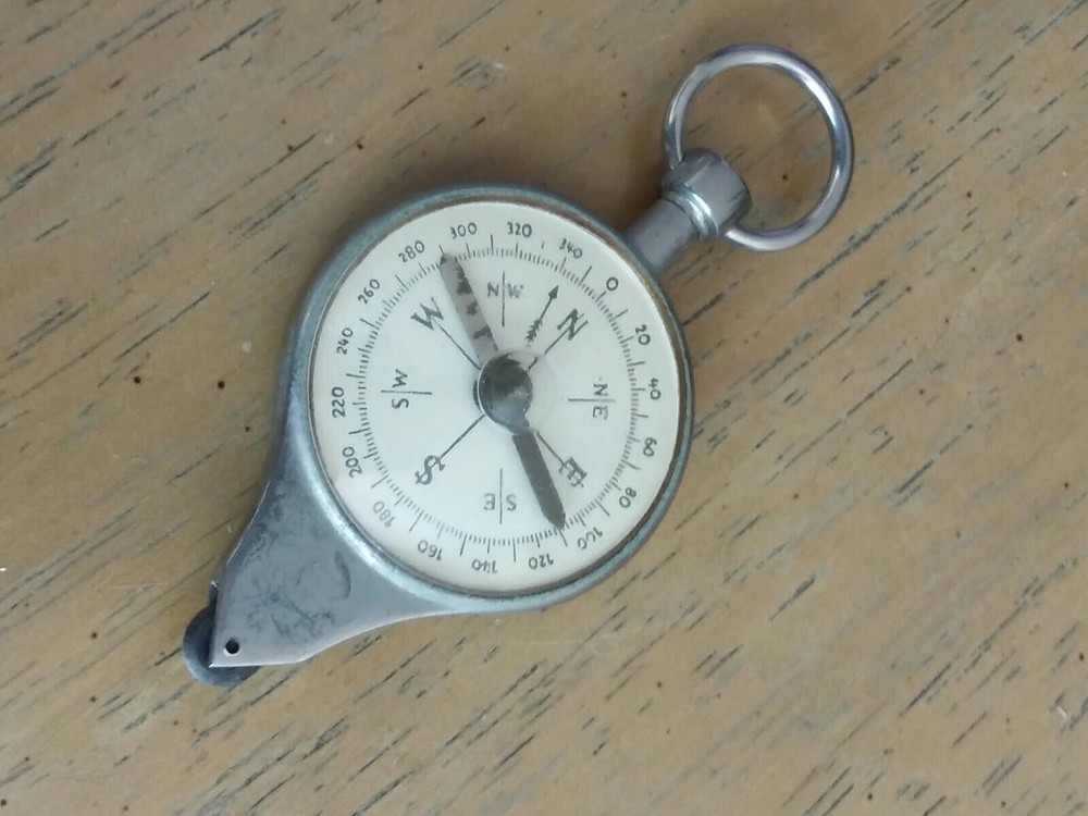 Vintage Compass And Map Measure In One