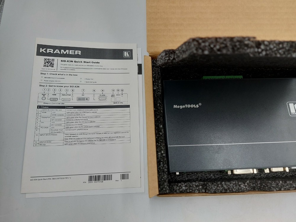 Kramer SID-X3N DisplayPort HDMI VGA DVI Auto Switcher