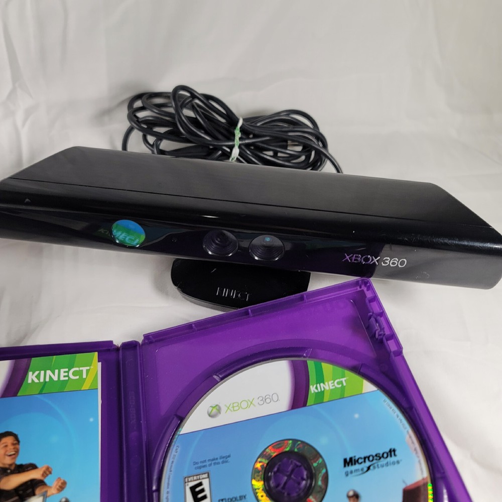 Microsoft Kinect Sensor for XBox 360 With Kinect Adventure Video Games