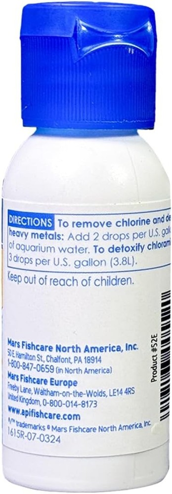 Aquarium Water Conditioner API Tap 1 oz Bottle