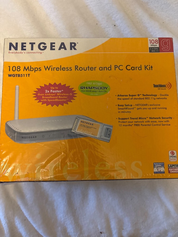 Netgear 108 mbps Wireless Router & PC Card Bundle