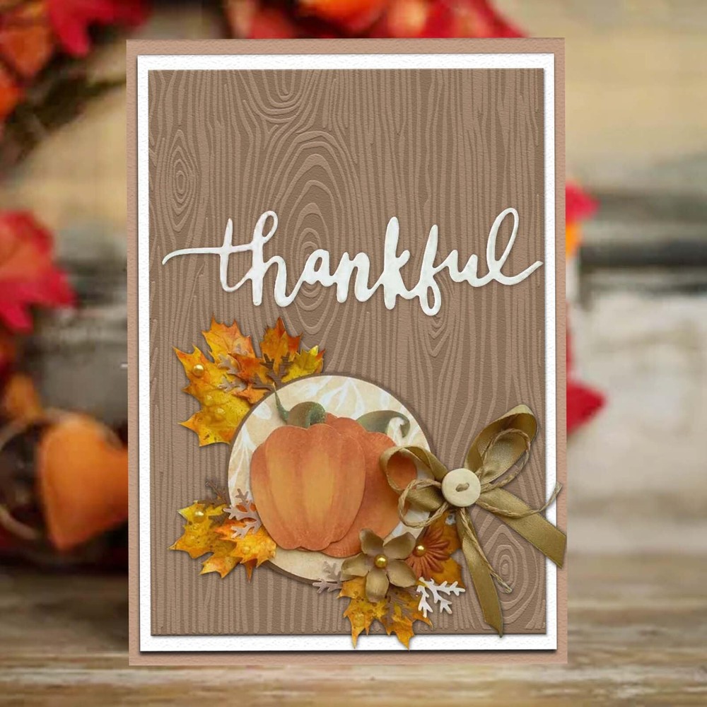 Wood Grain Embossing Folder Plastic Stencil for Scrapbooking DIY Tree Bark Art