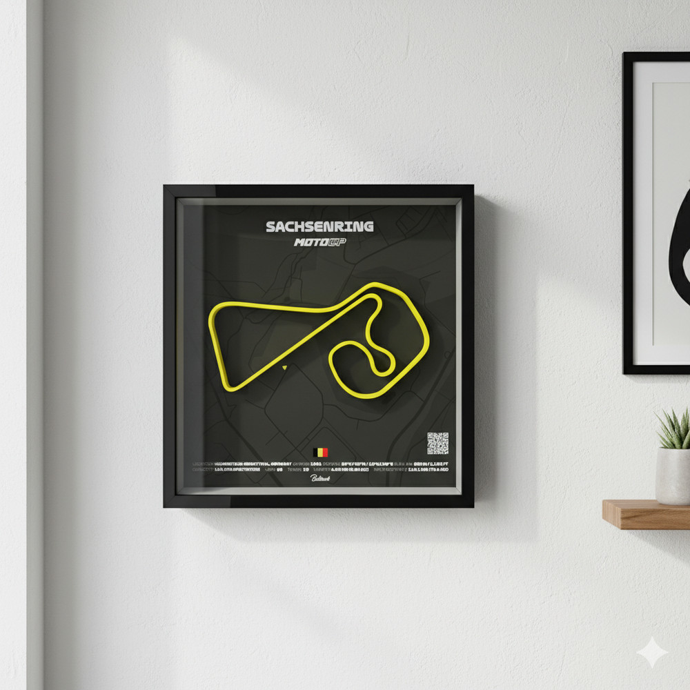 Sachsenring Circuit MotoGP Shadow Box