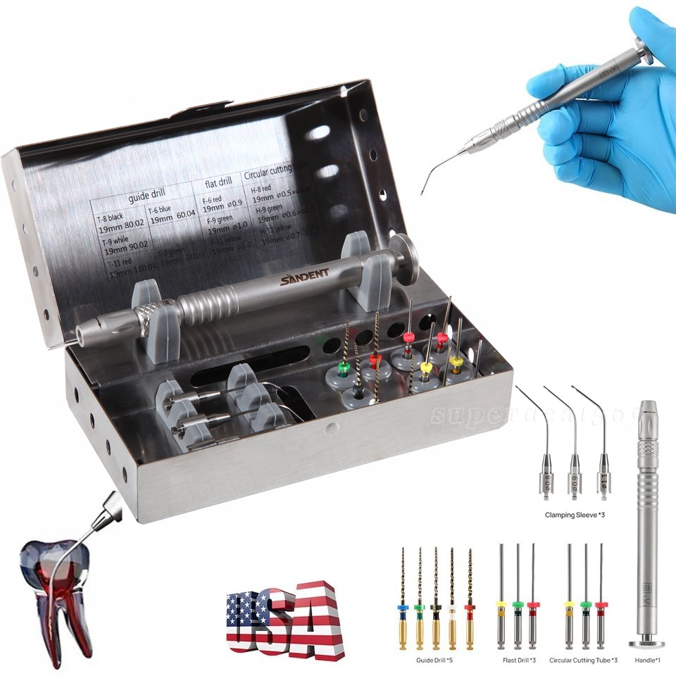 Dental Broken File Extractor Endodontic File Removal System Kit Endo Root Canal