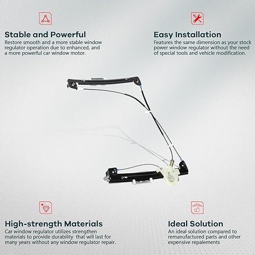 Power Window Regulator Front Left Driver Side fit for 2002-2005 for Mini