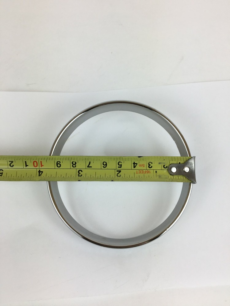 3x Binnacle Gauge Chrome Bezel Ring for Mini Dash Speedo Clock Cluster Surround