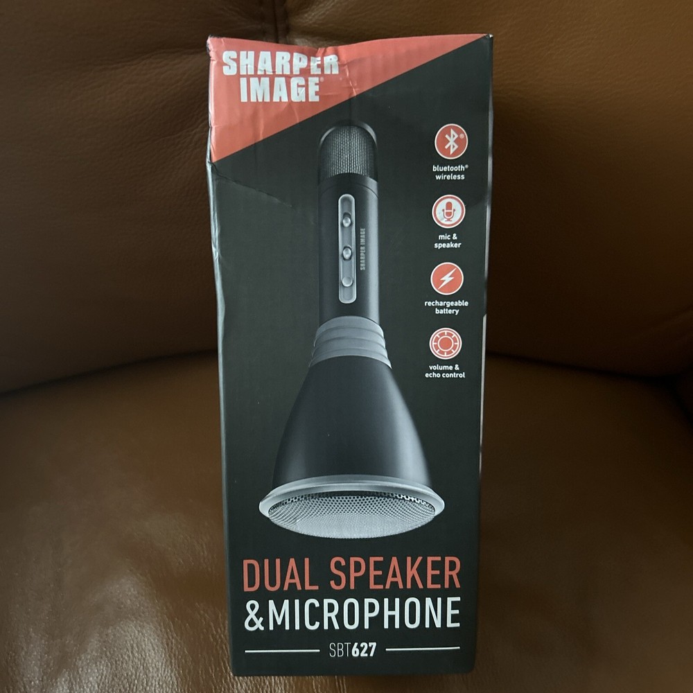 1 Sharper Image Dual Speaker/ Microphone Bluetooth NIB Rechargeable Battery
