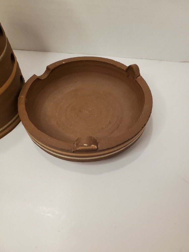 Studio Pottery Signed Votive Holder Diffuser Incense Tabletop Chimanea