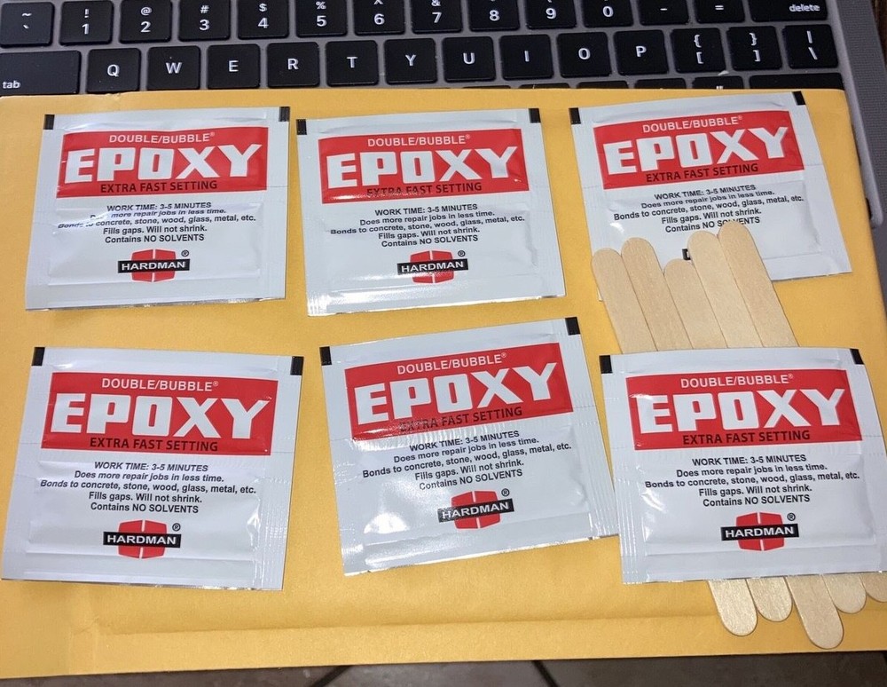 12 Genuine Hardman Double Bubble Red Extra Fast Setting Epoxy  exp 12/30/25