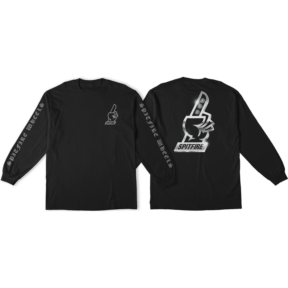 Spitfire Chrome#1 Long Sleeve Large Black