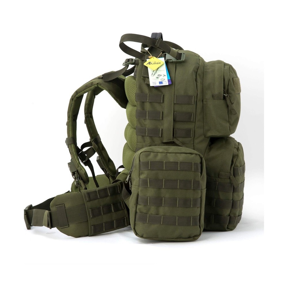 Akmax MOLLE II Medium Rucksack Military Tactical Backpack with Detachable Sid...