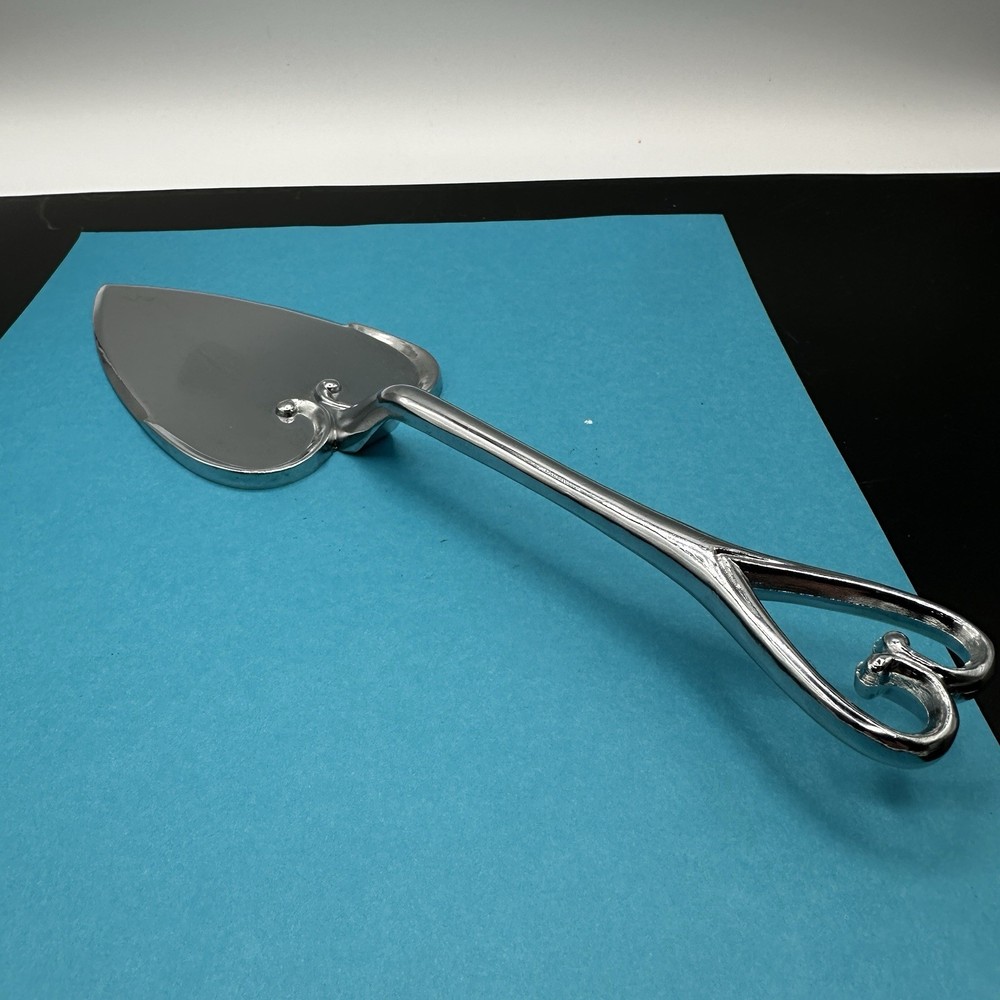 Silver Heart Cake Server 10" Pie Dessert Spatula Wedding Party