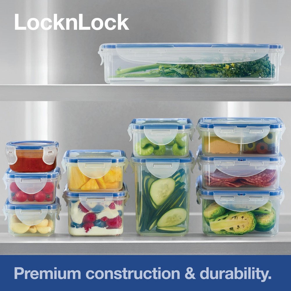 Storage Food Storage Container Set, 10-Piece, Clear