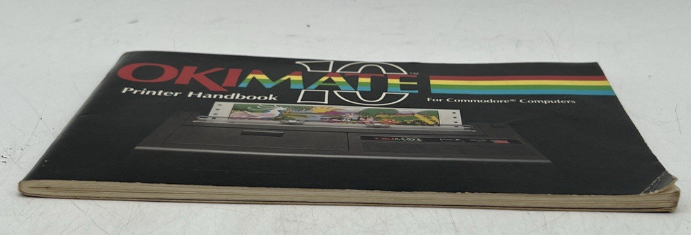OKIMATE 10 PERSONAL COLOR PRINTER EN3201 FOR COMMODORE COMPUTERS & HANDBOOK