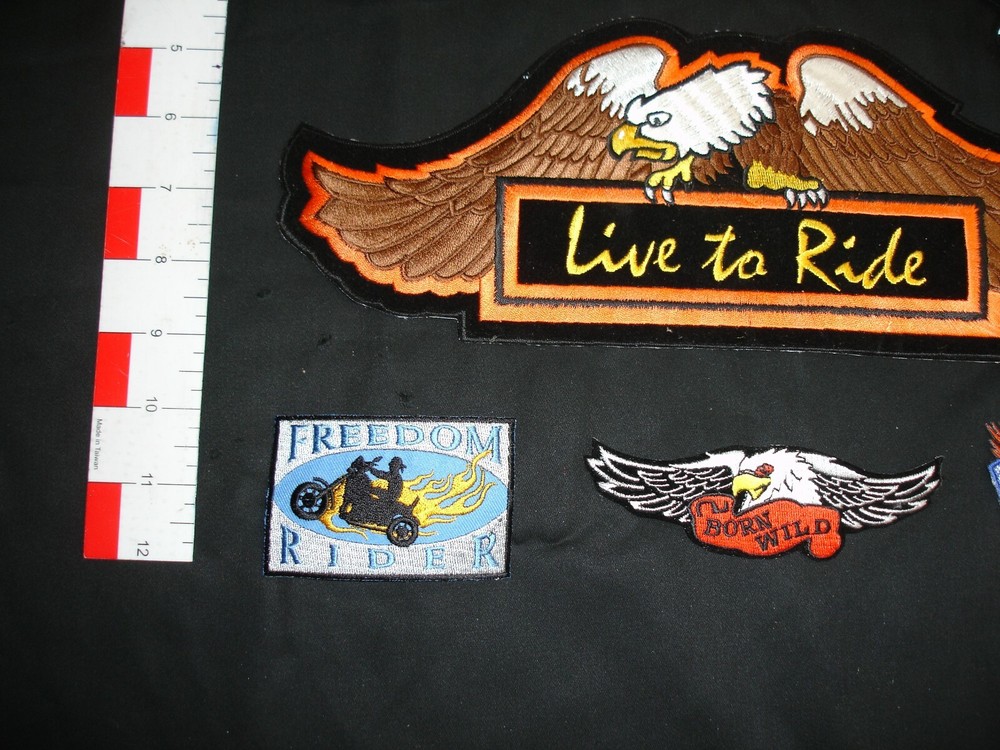 Motorcycle patch set collection