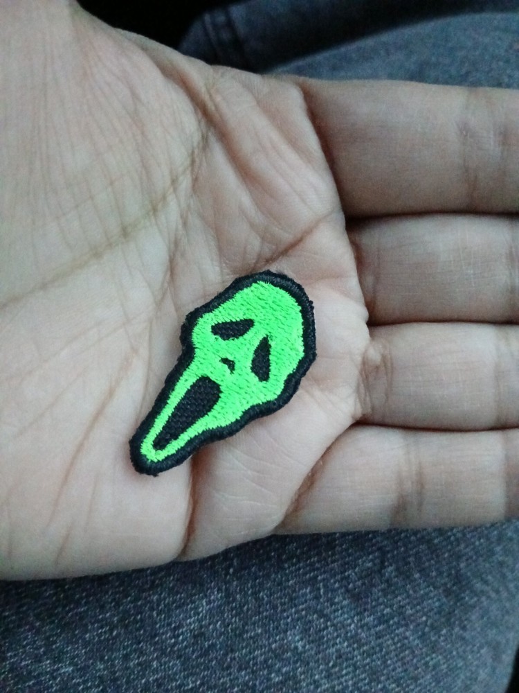 Scream MINI Patch Ghost Mask Face Embroidered Iron On Patch