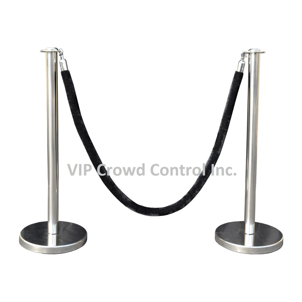 ROPE STANCHION, 2 FLAT POSTS, MIRROR S.S. & 1 ROPE