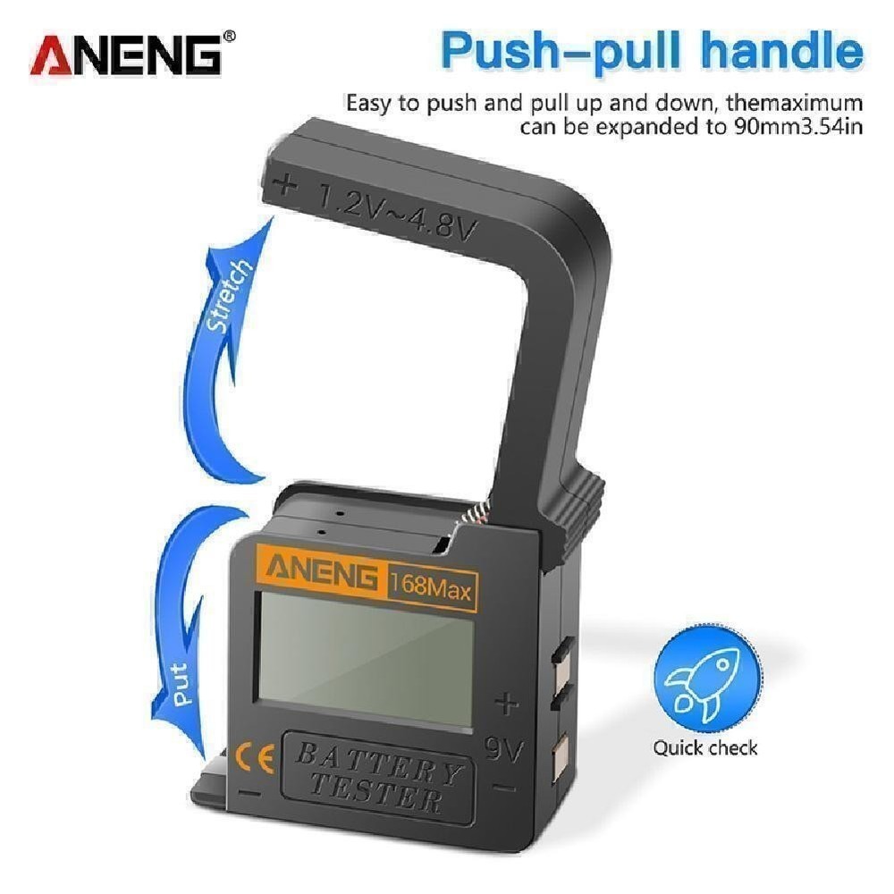 ANENG 168Max Digital Battery Capacity Checker Volt Checker