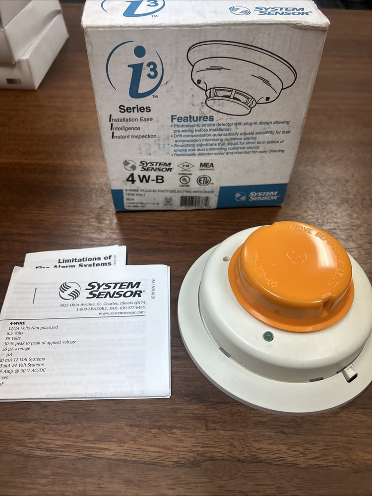 System Sensor 4W-B Smoke Detector 4-Wire, E-11