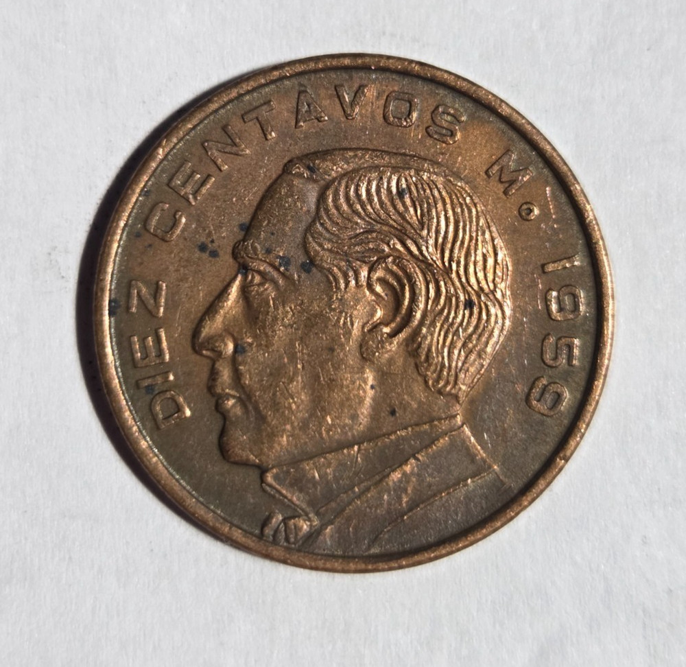 1959 Mexico Diez 10 Centavos