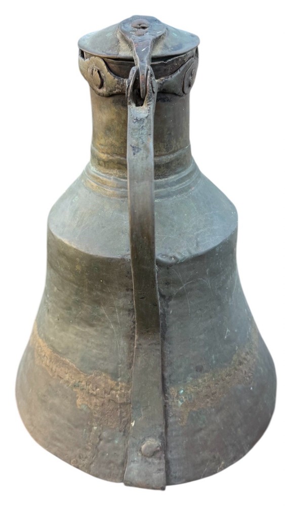 Large Primitive Middle Eastern Hand Hammered copper Water Jug/Pitcher RARE