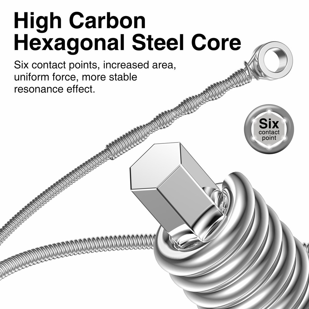 Orphee Electric Guitar Strings 11-50 Hexagonal Core Multi-Pack 10/15/30 Sets