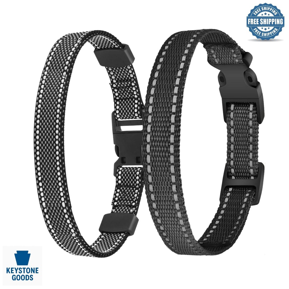 2 Pack Replacement Shock Collar Straps for Training & Bark Collars
