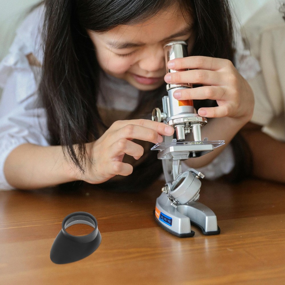 2 Pcs Microscope Goggles Eyepiece Cover for Telescope Lens Protector Cap