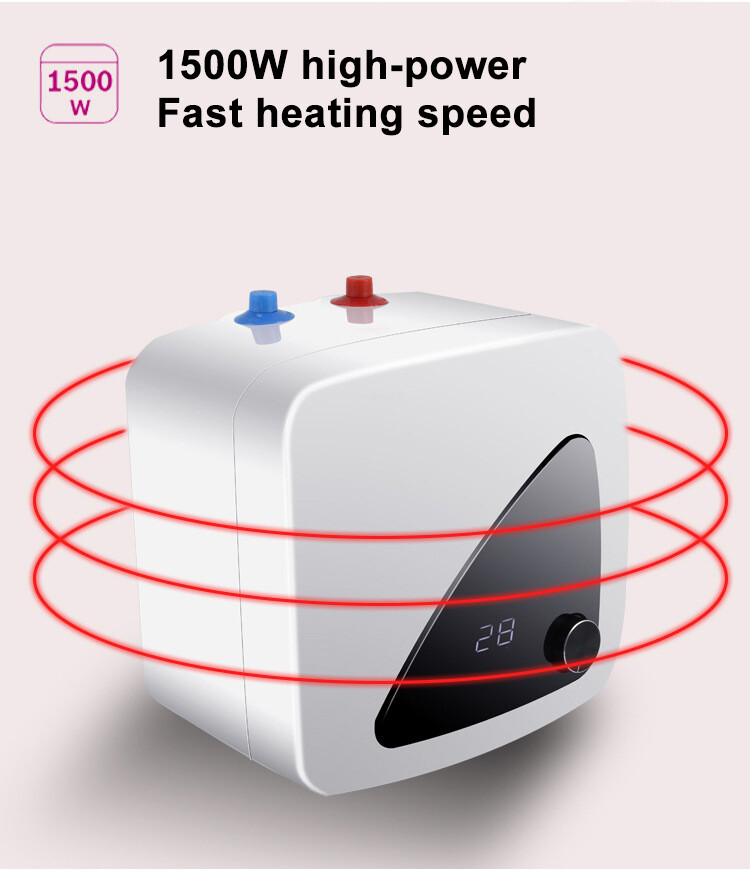 1500W 8L Electric Hot Water Heater 110V Small Compact Tank Bathroom Shower