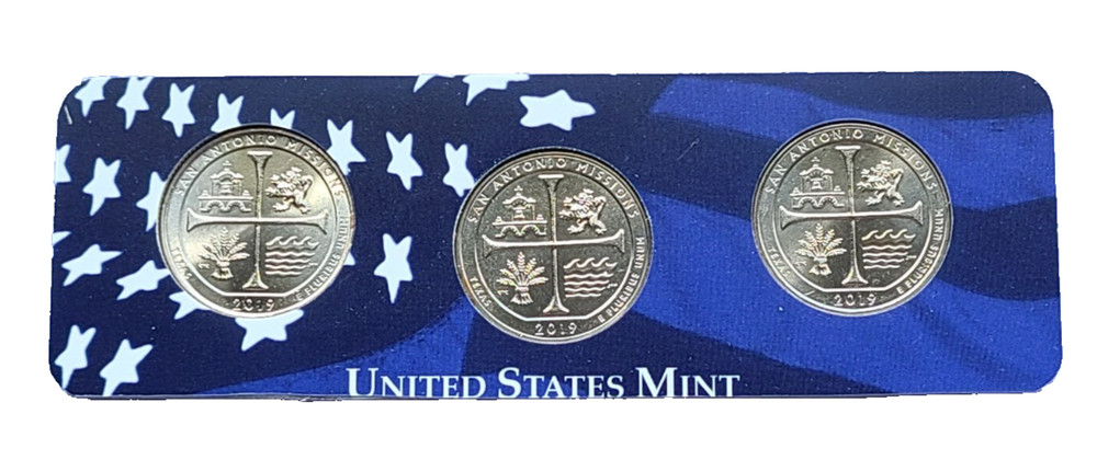 Texas 3 pc Uncirculated Quarter Set
