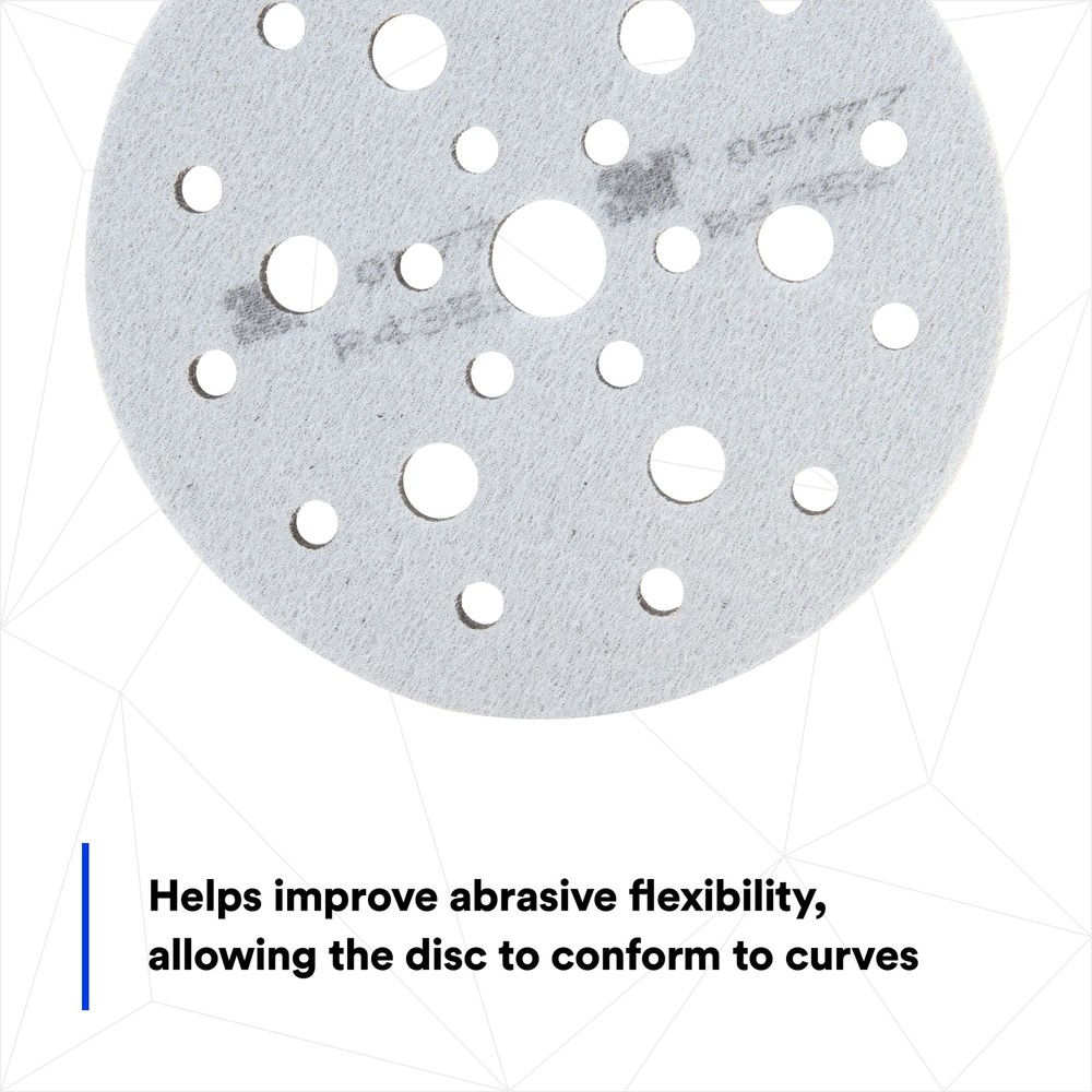 3M Hookit Soft Interface Pad 05777 6 in x 1/2 in x 3/4 in Foam Hole Pattern