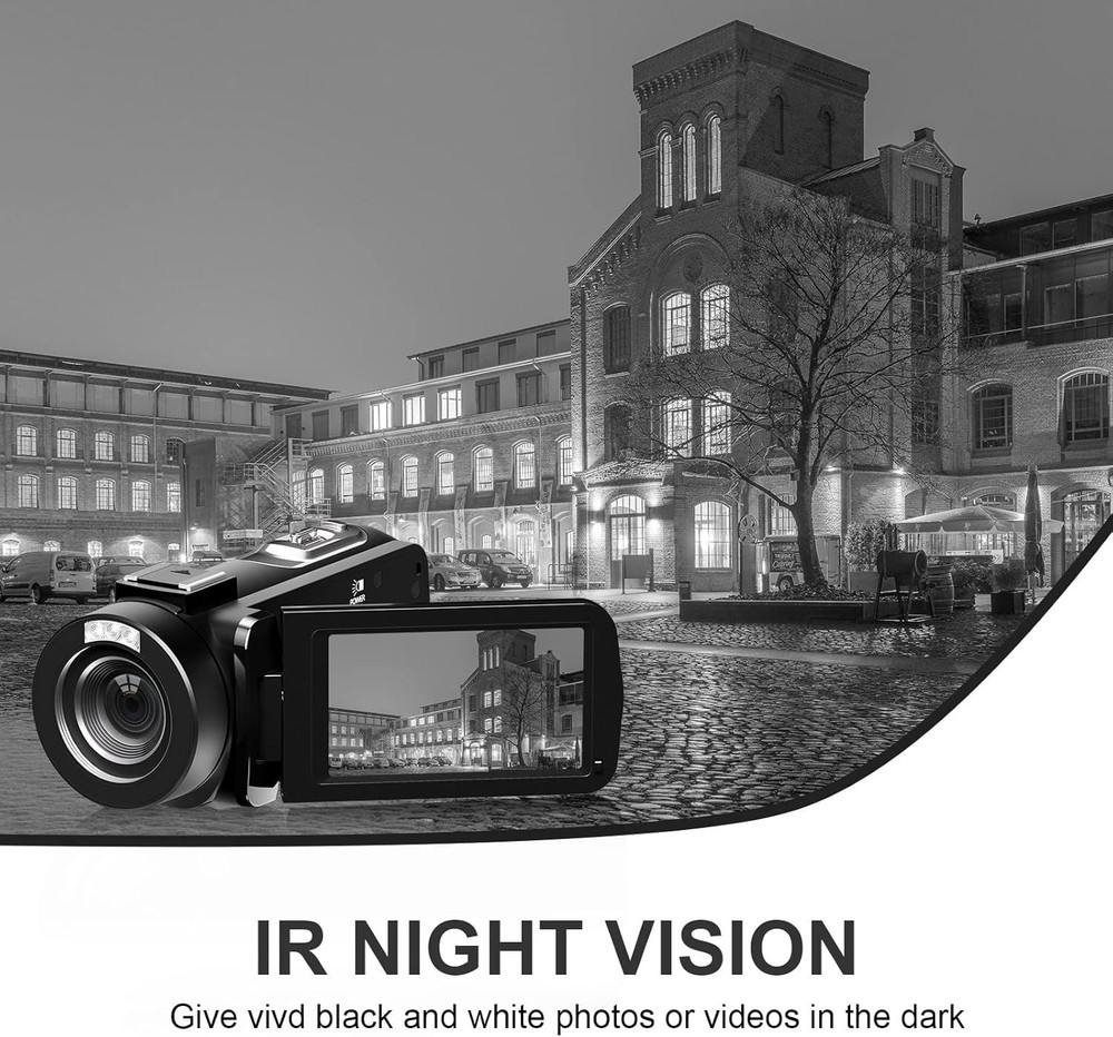 1080P Video Camera Bundle with Night Vision & Remote