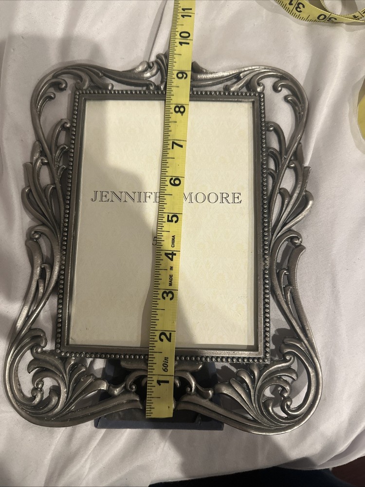 Jennifer Moore Pewter Looking Frame 5” x 7”