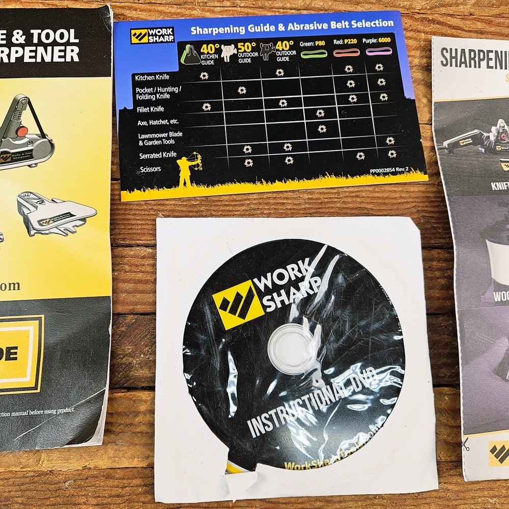 Work Sharp WSKTS Electric Knife and Tool Sharpener Adjustable VG Tested