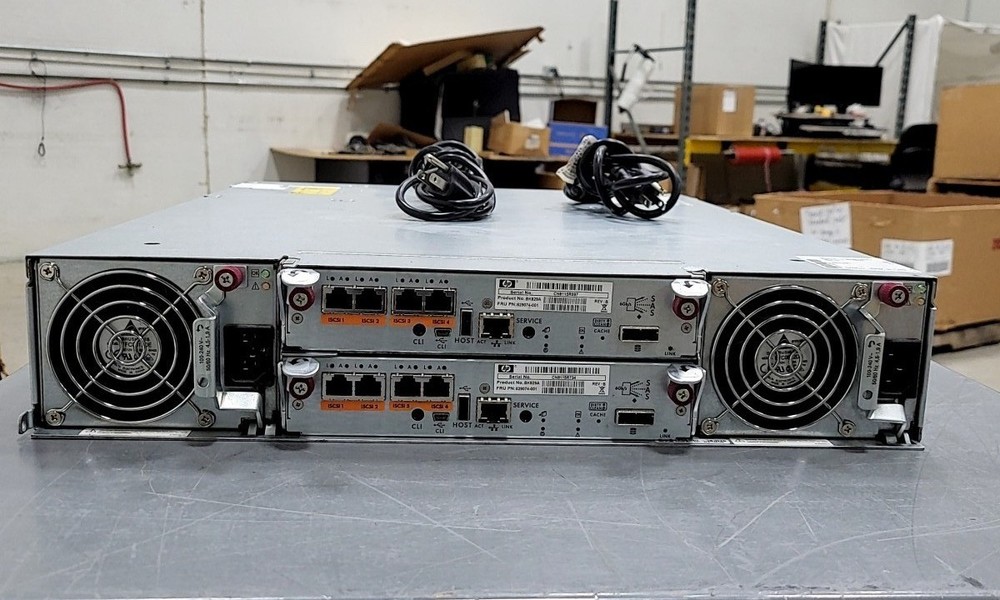 HP P2000 G3 MSA BK830A Dual Controller LFF Storage Array 12-Slot SEE NOTES