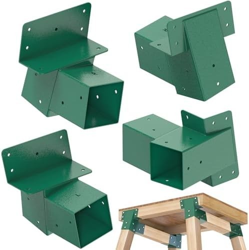 4Pack Deer Blind Brackets 4X4 Heavy Duty Deer Stand Bracket Compound Angle Brack