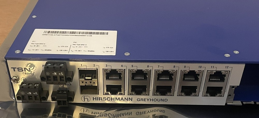 HIRSCHMANN Greyhound GRS1142 Switch Base Unit. No P/S or Modules. Unused.