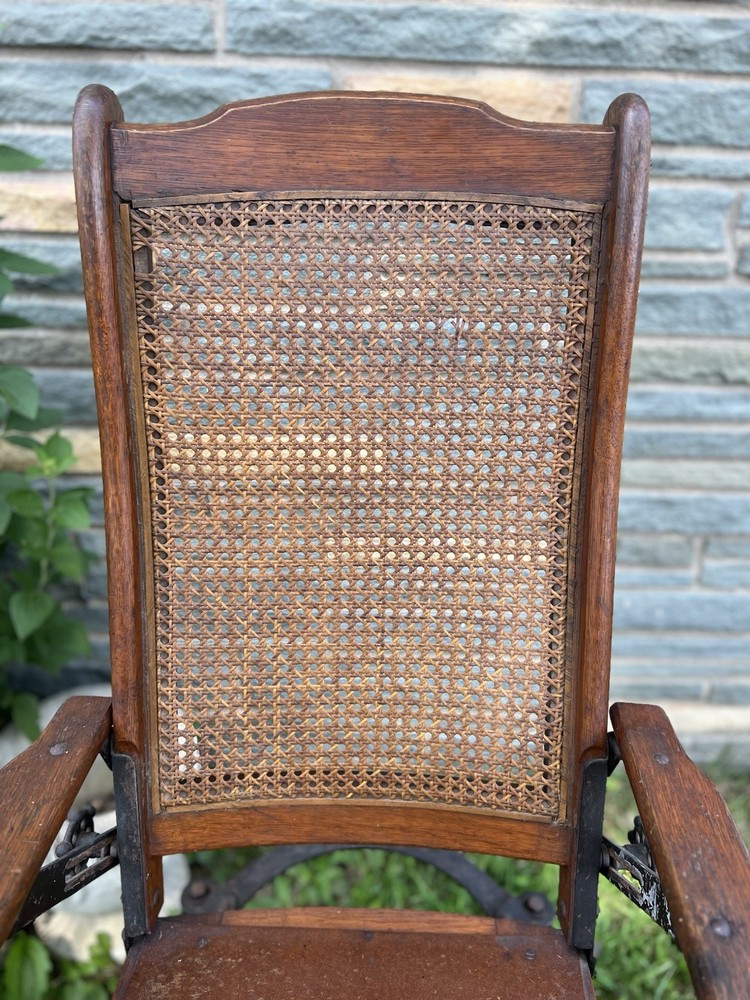 Antique Wicker Victorian Wheelchair