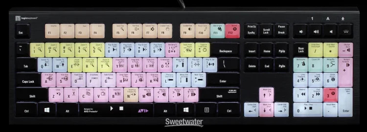 LogicKeyboard ASTRA2 Backlit Keyboard for Avid Pro Tools - PC