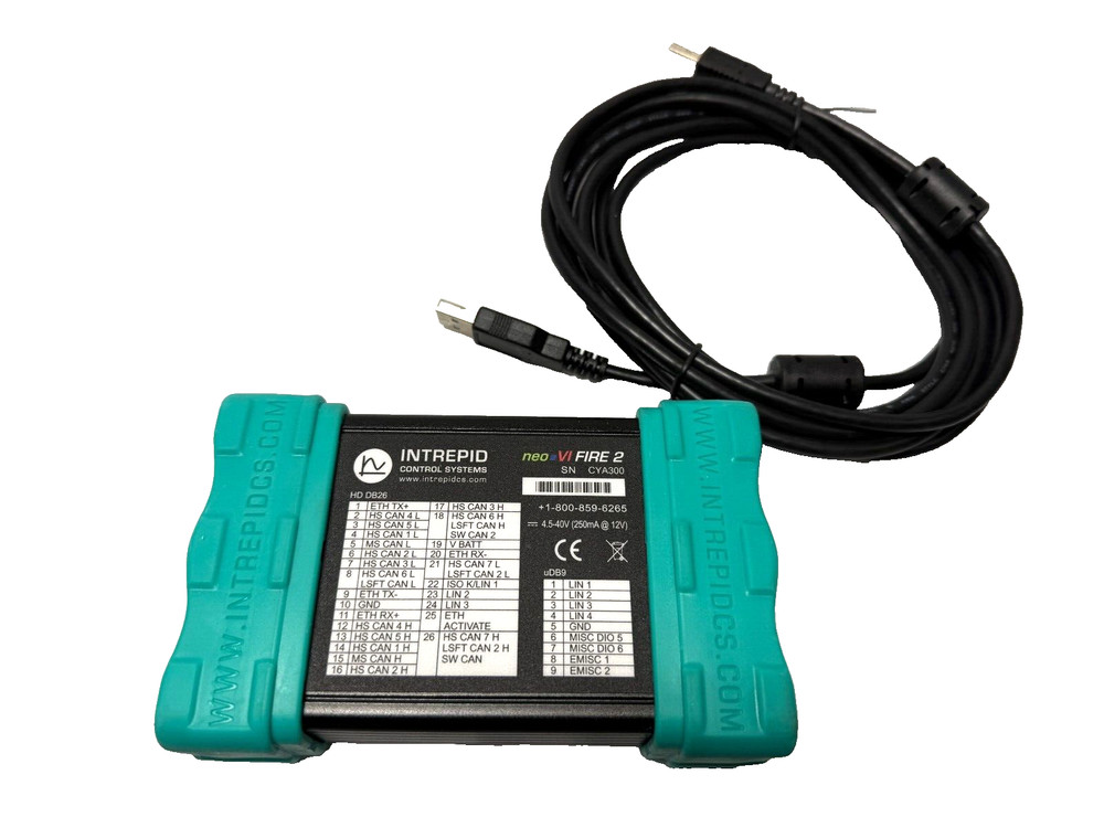 Intrepid NeoVI Fire 2 Multi-Protocol Vehicle Interface & Data Logger