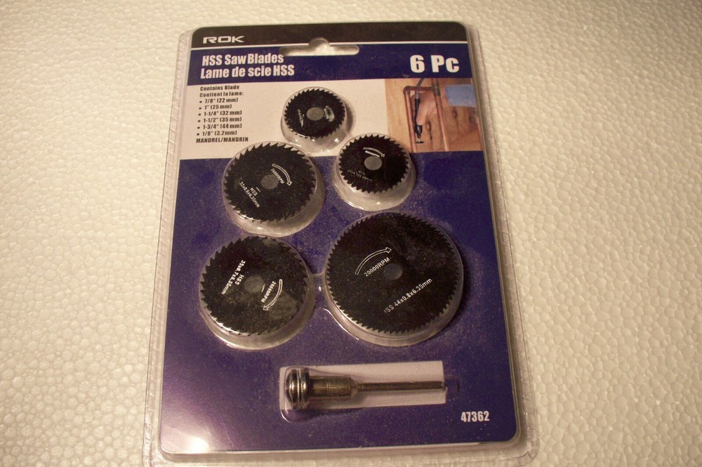NIP ROK HSS Circular Saw Blades 6 Pc