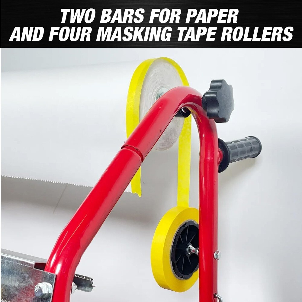 Mobile 18" Multi-Roll Masking Paper Machine with Storage Trays