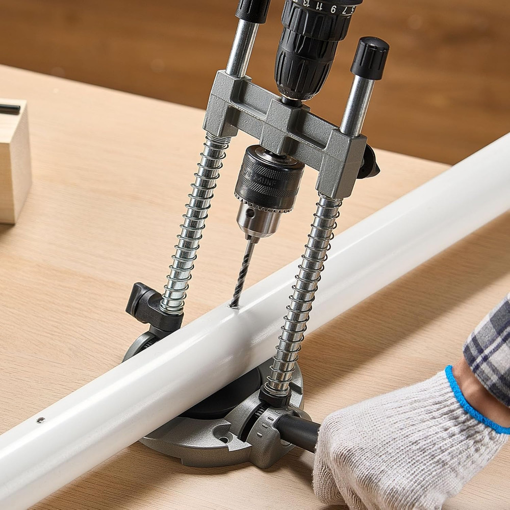 Drill Guide, Multi-Angle Press Portable Precision Drilling Guide Jig Attachment.