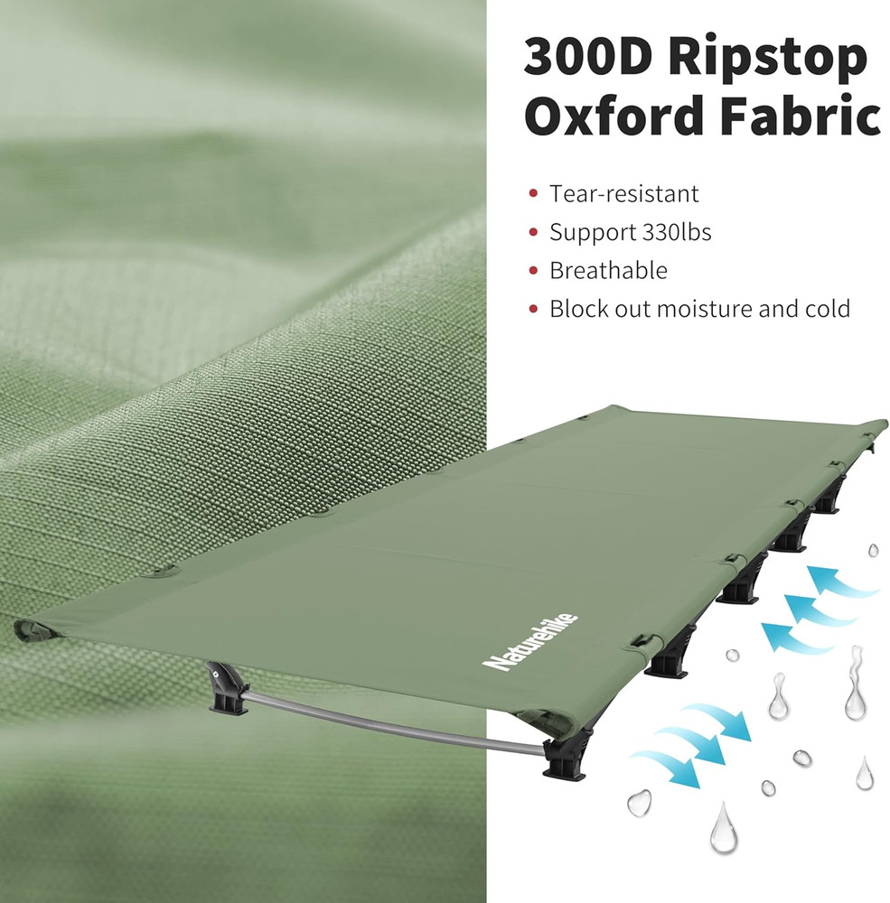 Greenwild Camping Cot, Ultralight Folding Backpacking Cot, 60-Second Easy Set-Up