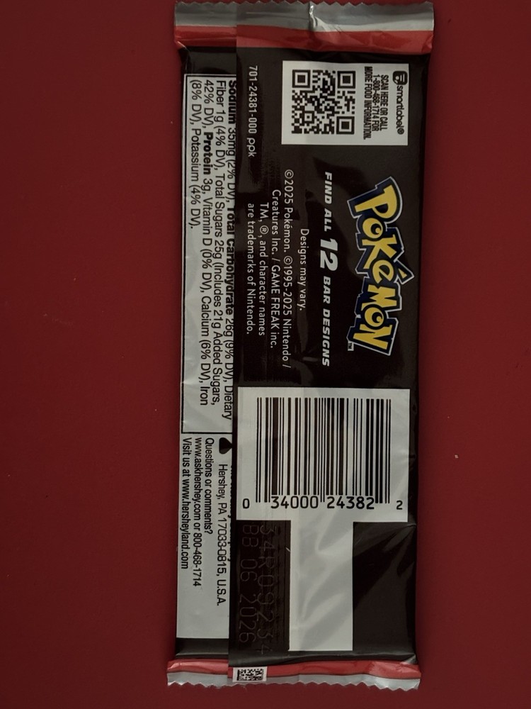 Special Edition Pokemon Hershey's Chocolate Bar Charizard #11