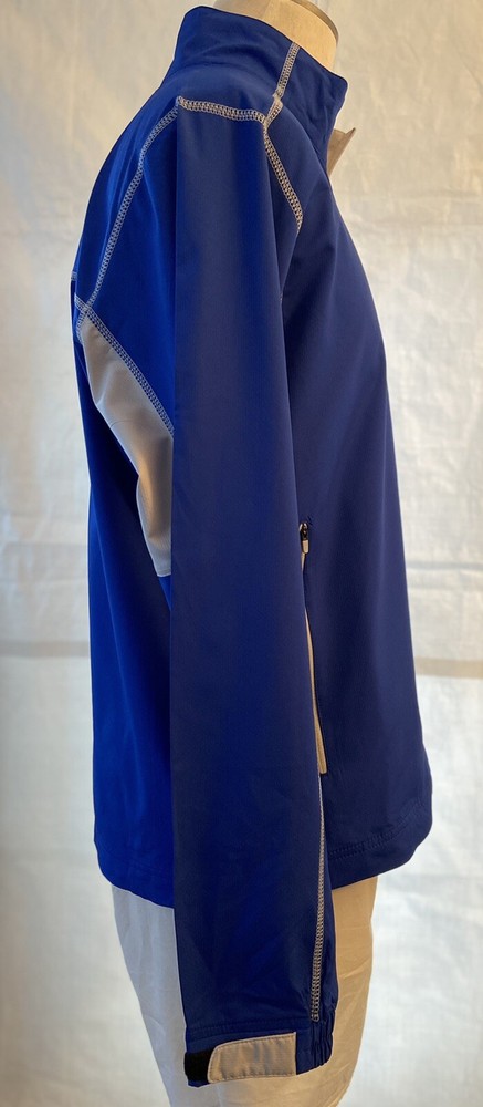 FOOTJOY Men's 1/2 Zip Blue Hudi Medium Polyester Pullover Jacket Windbreaker